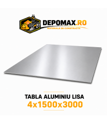 Tabla aluminiu lisa 4mm, 1500x3000mm (1050A)